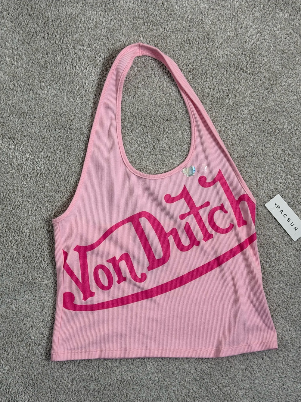 Von Dutch PacSun Pink Halter Tank Top | New with tags | Y2K